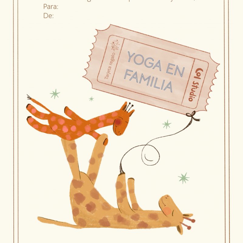 Tarjeta regalo Yoga en familia