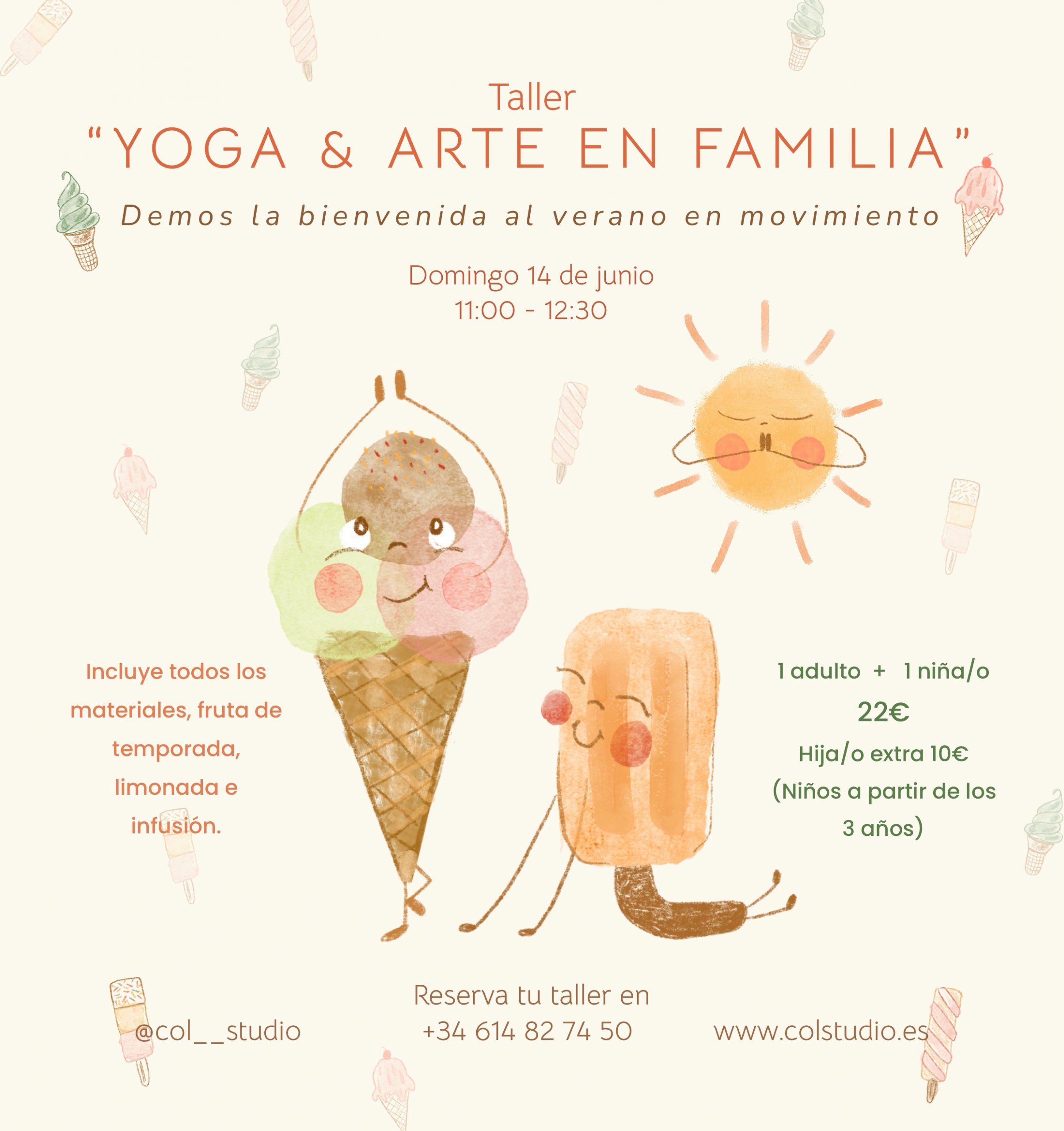 Taller yoga & arte en familia