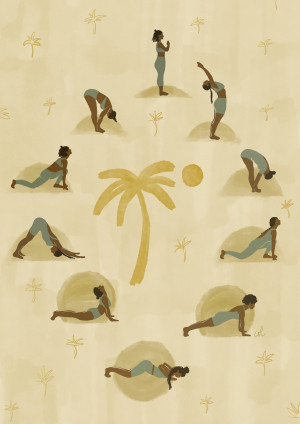 Ilustracion yoga