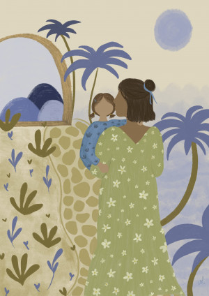 Ilustración maternidad