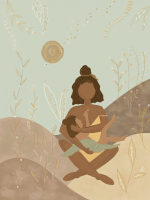 Ilustración maternidad