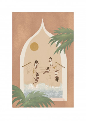 Ilustracion Colguemos la ropa Col Prudant