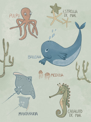 Ilustración infantil niños