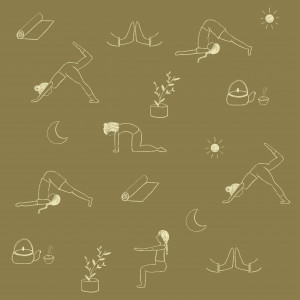 Ilustración yoga