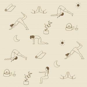 Ilustración yoga