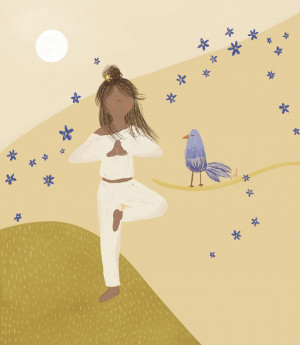 Ilustración yoga